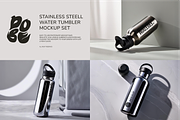 Stainless Steel Tumbler Mockup, a Cups & Container Mockup by DOBE Studio (Thumbnail 1 of 6)
