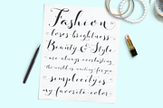 Fashionista Black, a Script Font by Emily Spadoni (Thumbnail 8 of 10)
