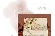 Burgundy, Blush, & Navy Floral Set, an Illustration by One and Only Paper (Thumbnail 7 of 7)