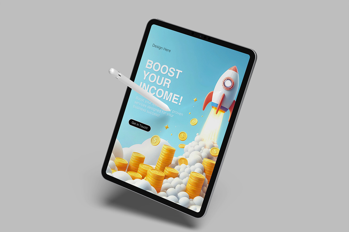Tablet Screen Mockup, an iPad Mockup by lamorastudio (Photo 8 of 14)