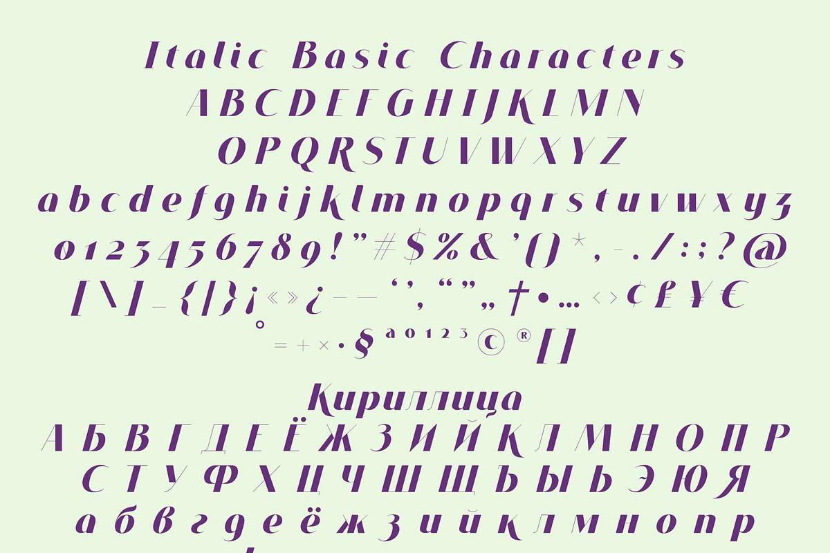 VOGUER Sans Italic preview 3