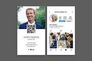 Modern Instagram IG Business Card, a Business Card Template by Saman Osama (Thumbnail 2 of 5)