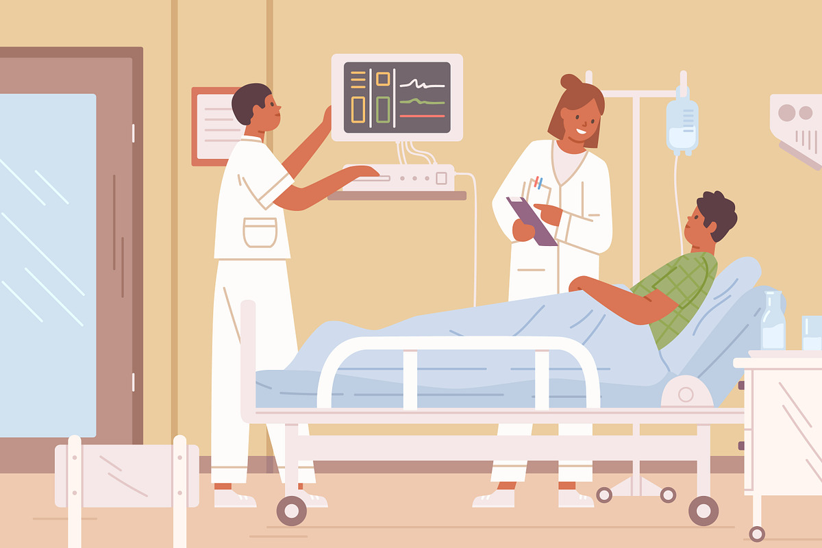 Intensive therapy room, a Healthcare Illustration by Good Studio (Photo 2 of 3)