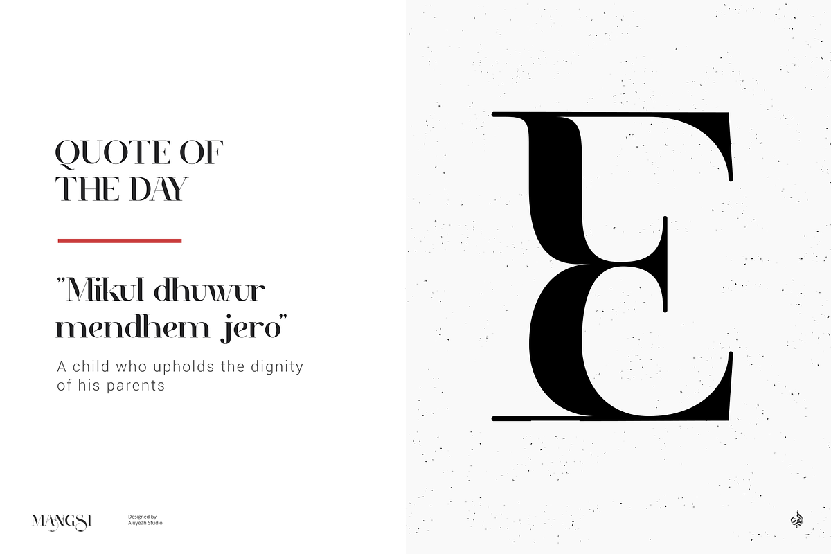 Mangsi | Inked Display Typeface, a Handwritten Font by Aluyeah Studio (Photo 4 of 16)