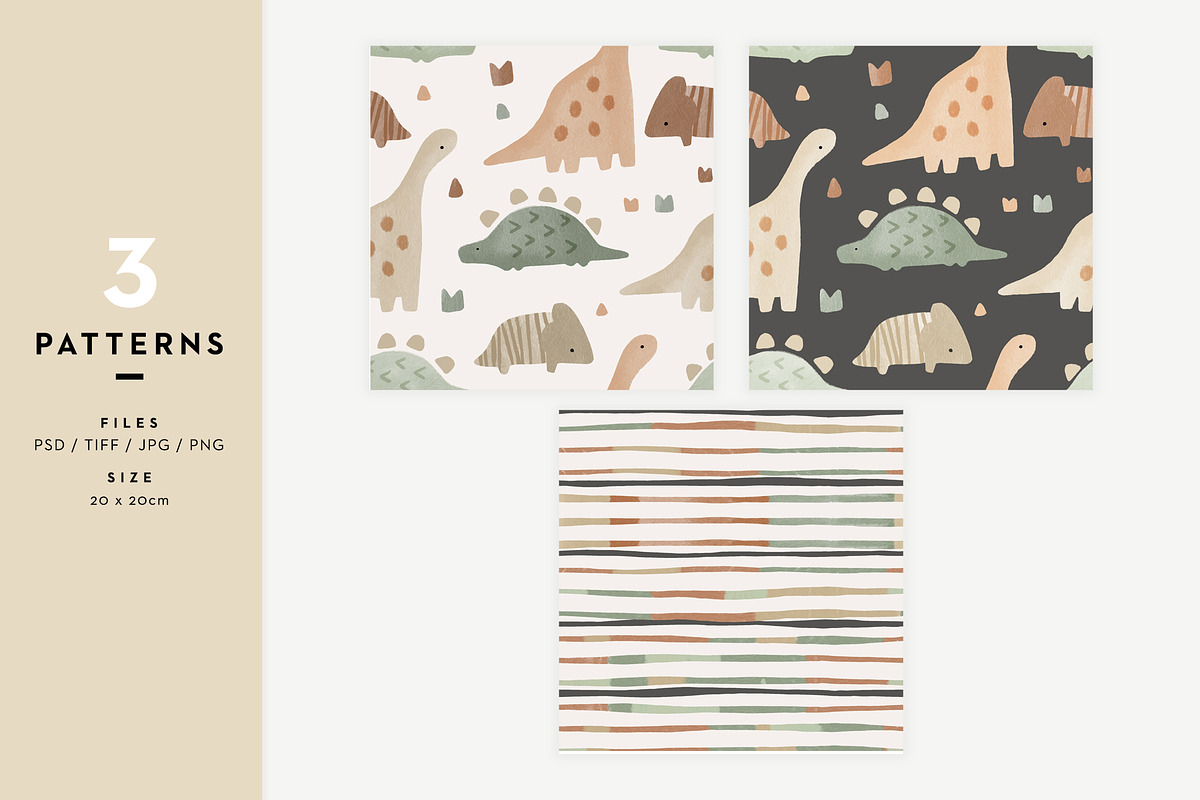 Dinosaurs, a Pattern Graphic by Muriel Petitpattern (Photo 2 of 6)