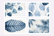 Cyle Collection · Blue Tone Leaves, a Background Graphic by milatovar (Thumbnail 5 of 32)