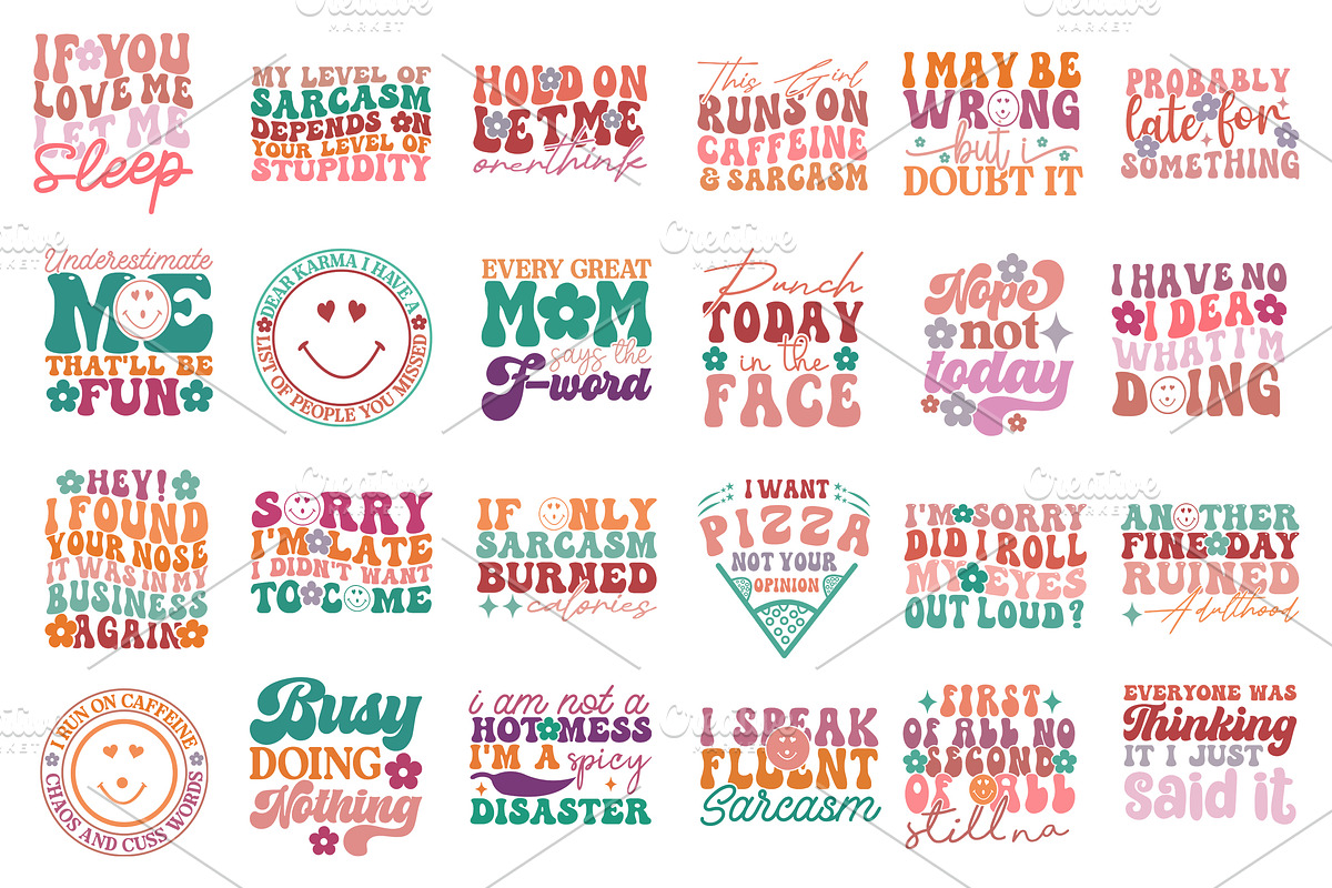 Sarcasm Svg Bundle, Funny quotes, a Graphic by Designer302 (Photo 2 of 46)