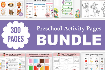 BUNDLE Preschool kids activity pages