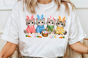 Crochet Easter Kittens png, an Illustration by DreamCafeArt (Thumbnail 2 of 6)