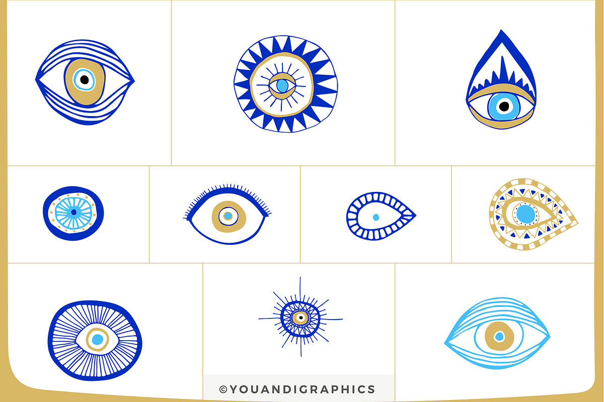 Evil Eye Illustrations + Patterns, an Illustration by Youandigraphics (Photo 9 of 13)
