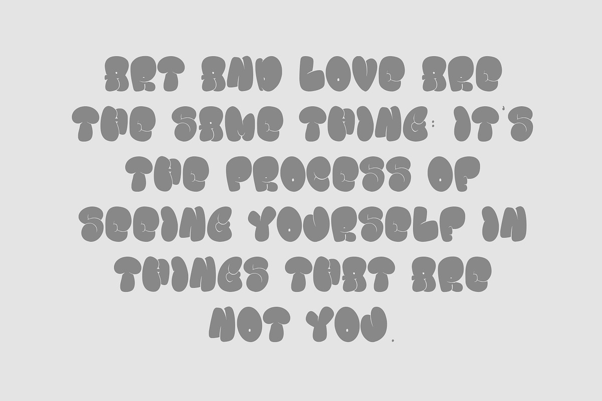 Poppoly Graffiti Bubble Display Font, a Handwritten Font by Maulana Creative (Photo 5 of 7)