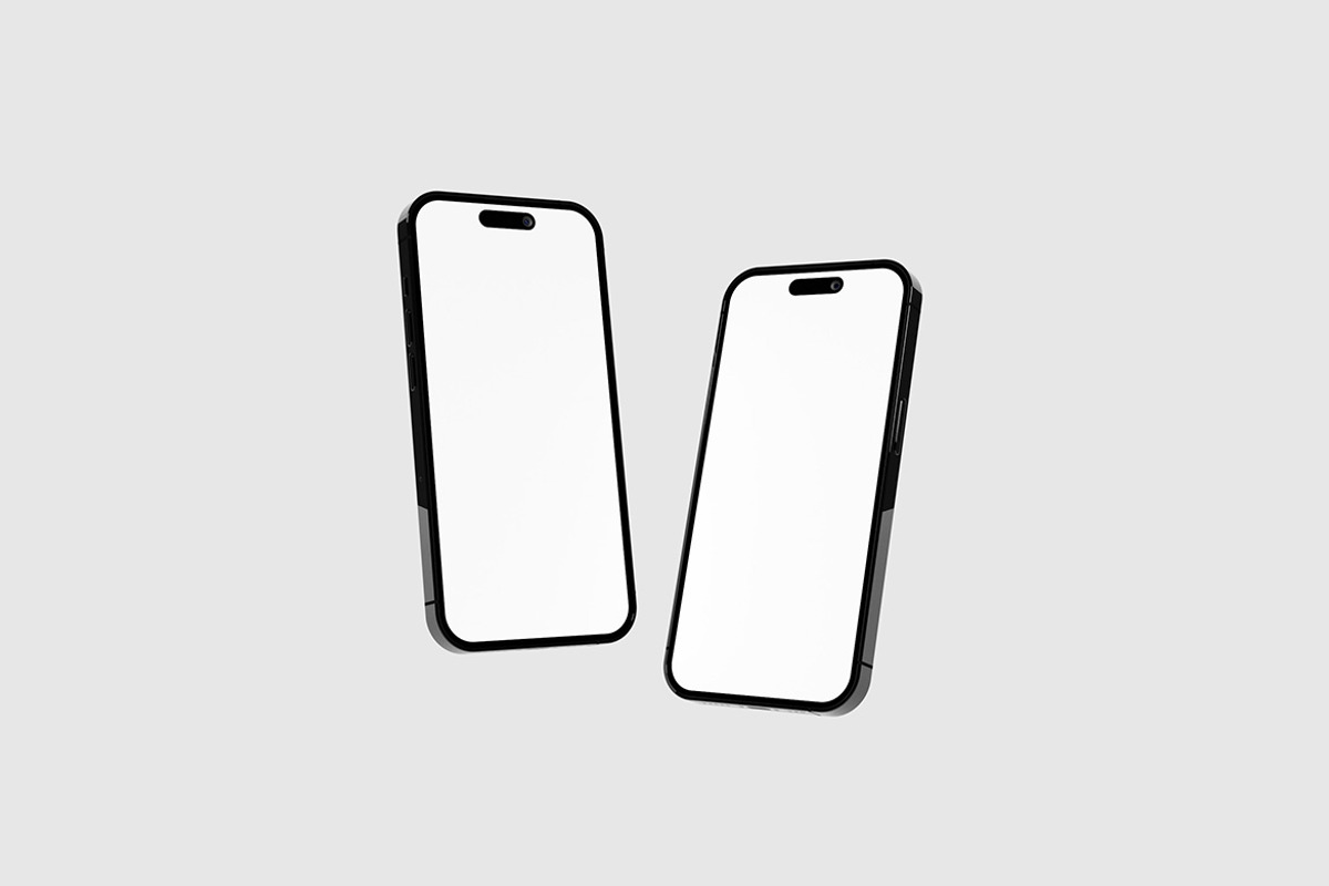 Floating iPhone 14 Mockup, an iPhone Mockup by Alhaytar (Photo 3 of 3)