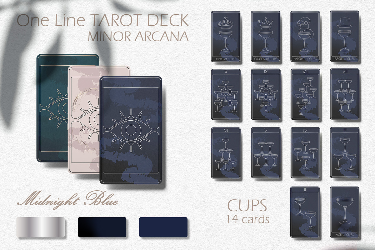 ONE LINE Tarot Deck - 3 colors, an Illustration by Evgenia Pichkur (Photo 13 of 19)