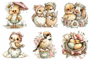 Whimsical Easter Birds Clipart, an Illustration by Daily.Designs (Thumbnail 3 of 7)