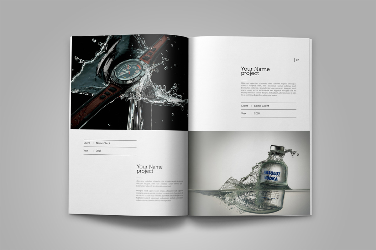 Graphic Design Portfolio Template, a Brochure Template by adekfotografia (Photo 38 of 42)