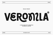 Veronila – Unique Bold Sans Font, a Sans Serif Font by Rahagita Studio (Thumbnail 1 of 8)