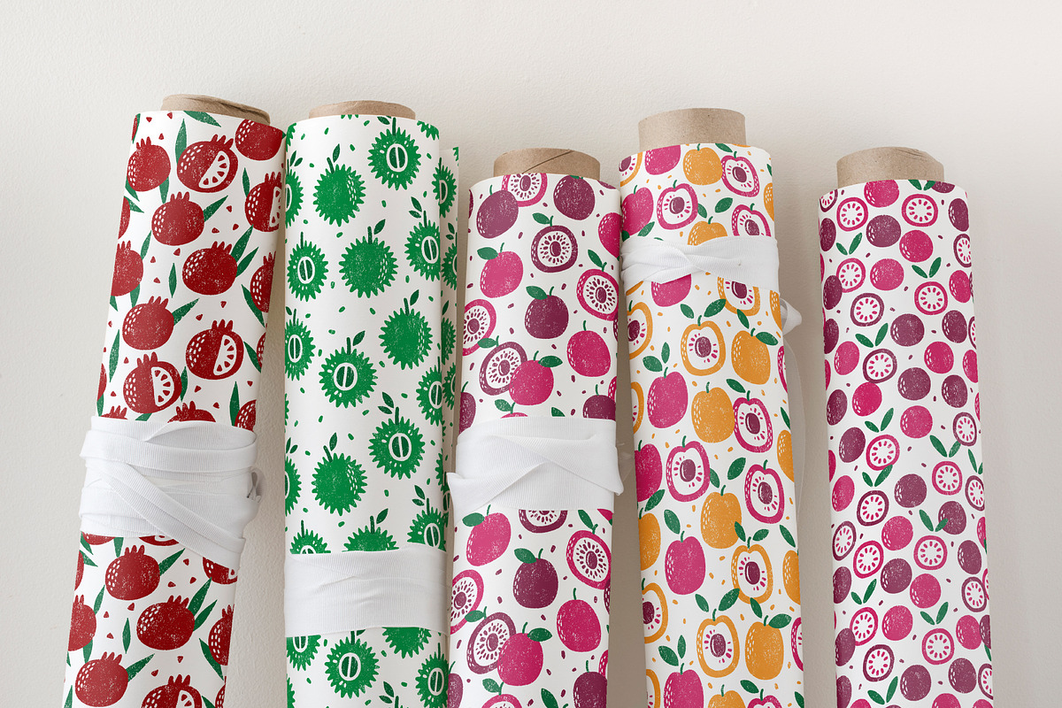 20 FRUITS PATTERNS, a Pattern Graphic by Nastya Tkachova (Photo 6 of 6)