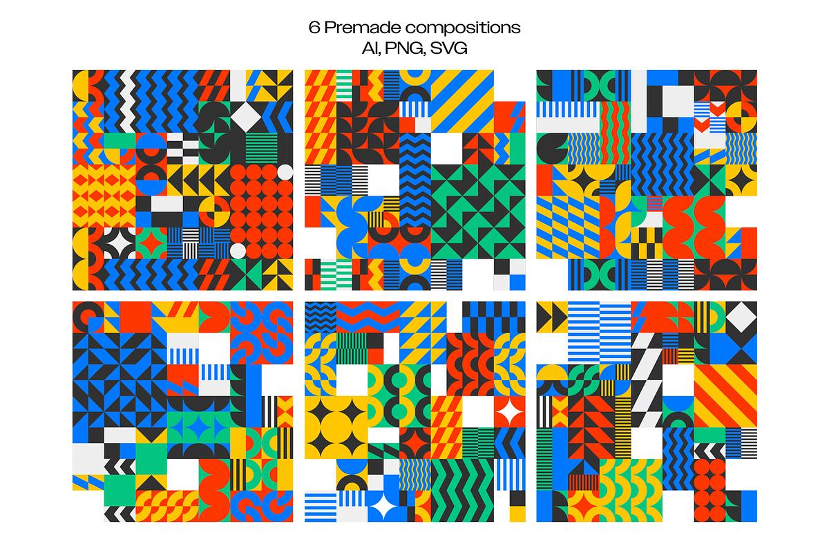 BRICKS-Geometric Pattern Collection, a Pattern Graphic by Katedsgn (Photo 10 of 12)