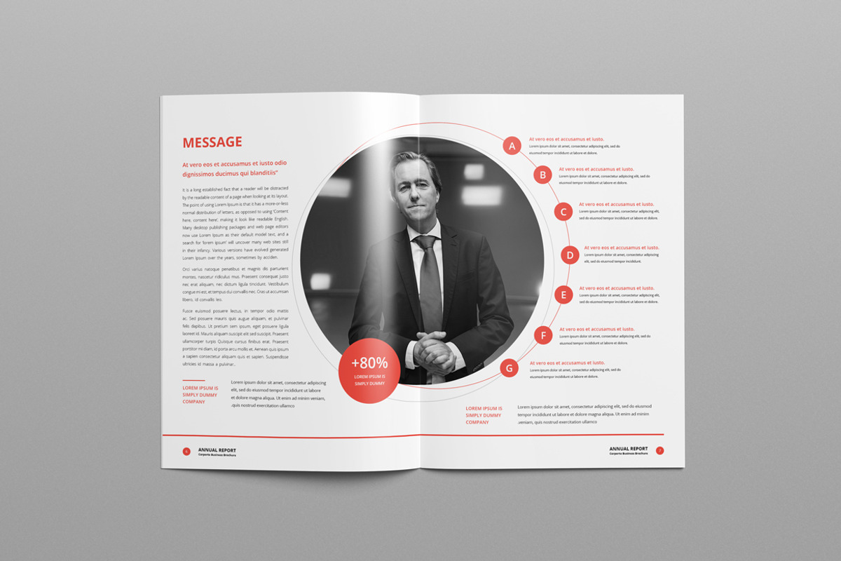 Annual Report A4 & Us Letter, a Brochure Template by Pro-Gh (Photo 3 of 11)