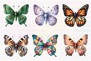 Vintage Butterflies Clip Art, an Illustration by CreationArt (Thumbnail 7 of 7)