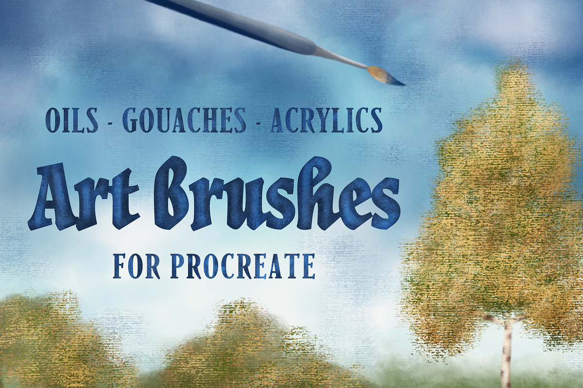 Art Brushes for Procreate, a Brush Add-On by Biso Studio (Photo 1 of 8)