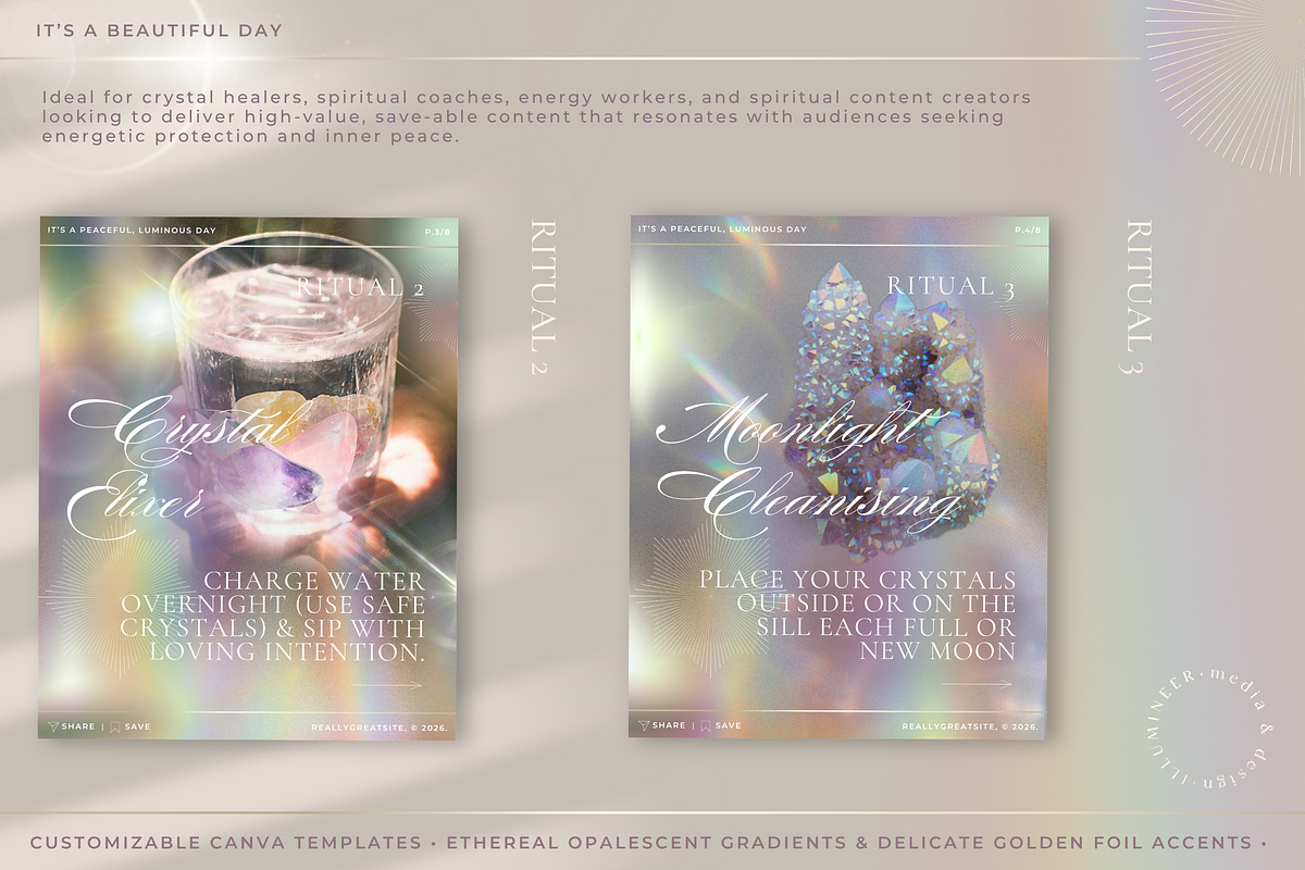 6 Crystal Habits - Canva, a Social Media Template by Illumineer Media & Design (Photo 3 of 8)