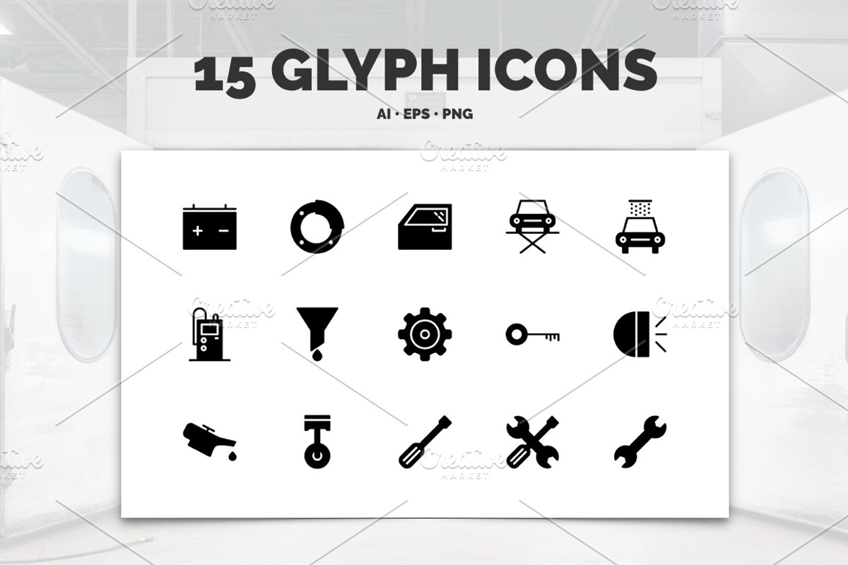 Premium »Service Station« Icons, an Icon by IconUncle (Photo 3 of 4)