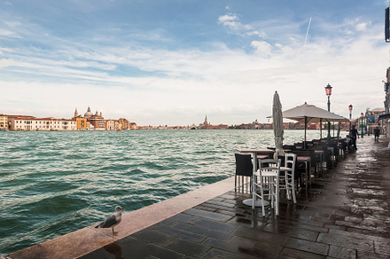 Empty tables of Venice