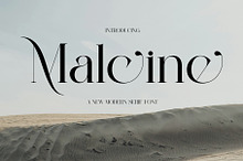 Malcine Modern Serif Typeface