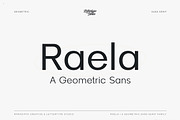 Raela – Modern Geometric Sans, a Sans Serif Font by Lettertype Studio (Thumbnail 1 of 10)