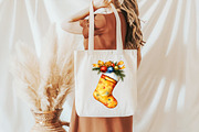 Watercolor Christmas Stocking Clipar, an Illustration by Libby Wishes (Thumbnail 4 of 7)