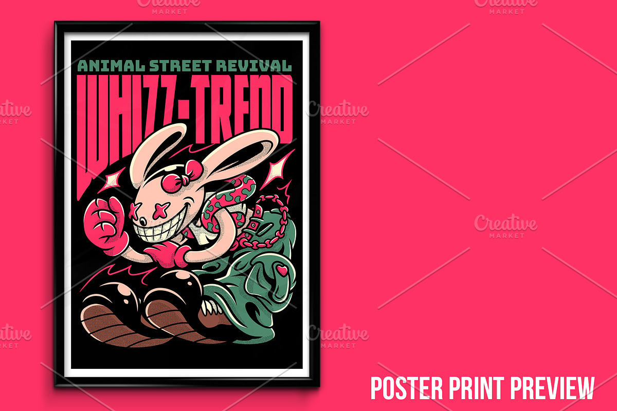 Whizz-Trend T-Shirt Illustration, an Animal Illustration by badsyxn (Photo 4 of 5)