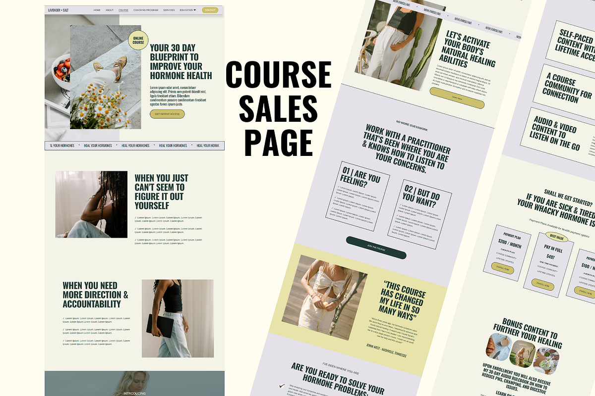 Squarespace Health Coach Website, a Squarespace Template by Solana Creative Co. (Photo 9 of 11)