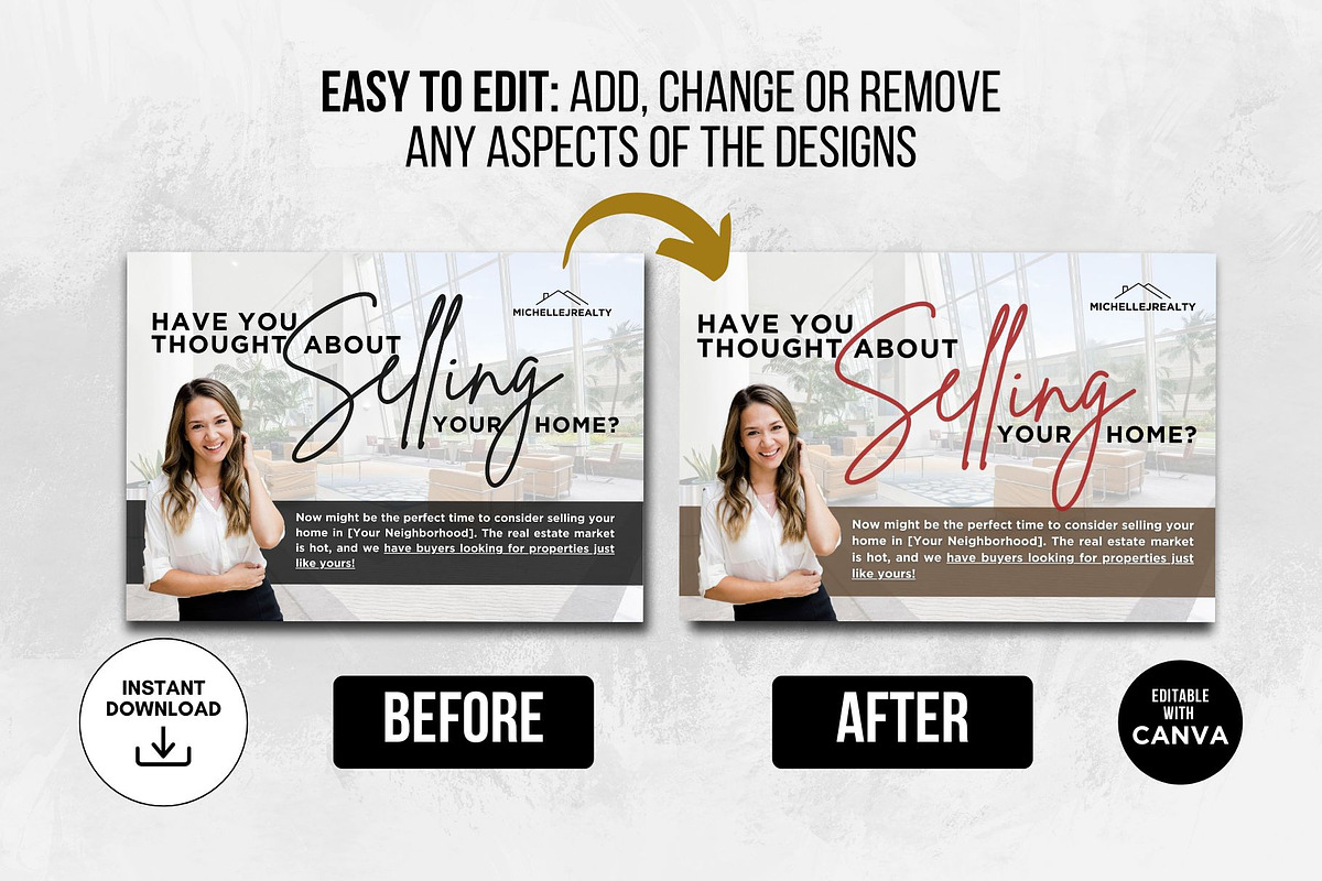 Thinking Of Selling Home Postcard, a Marketing Template by CreativeVinesStore (Photo 5 of 6)