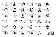 Online Shopping vector illustrations, a Templates & Theme by Grivina's shop (Thumbnail 22 of 26)