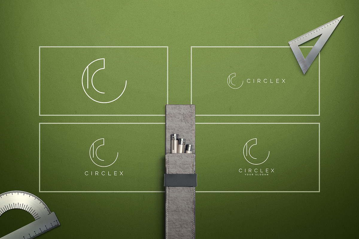 Geometric Letters and Logo Designs, a Branding & Logo Template by VP Fonts (Photo 4 of 28)