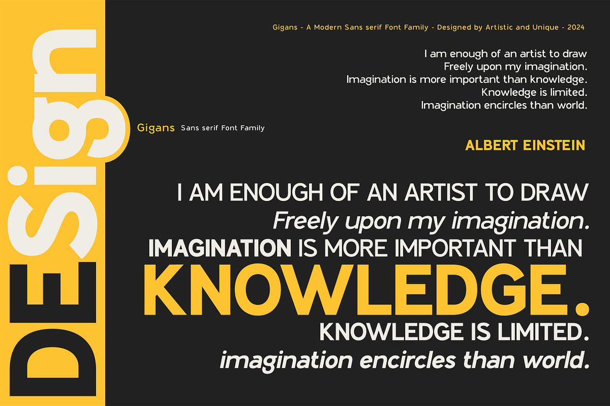Gigans - Sans serif font family, a Sans Serif Font by Artistic & Unique (Photo 7 of 15)