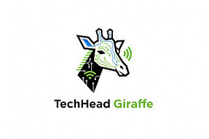 Tech Head Giraffe, a Branding & Logo Template by Logocreative