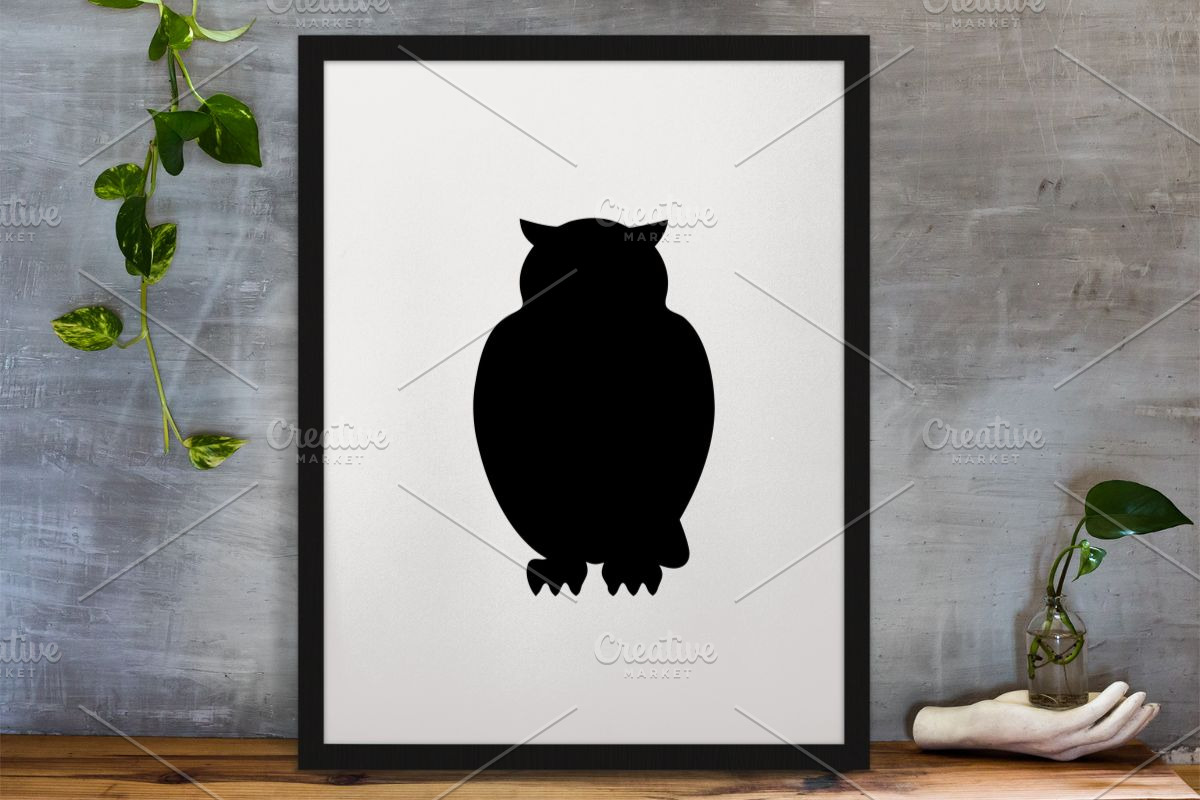 Owl Silhouette SVG, an Animal Illustration by newminddesign (Photo 3 of 3)