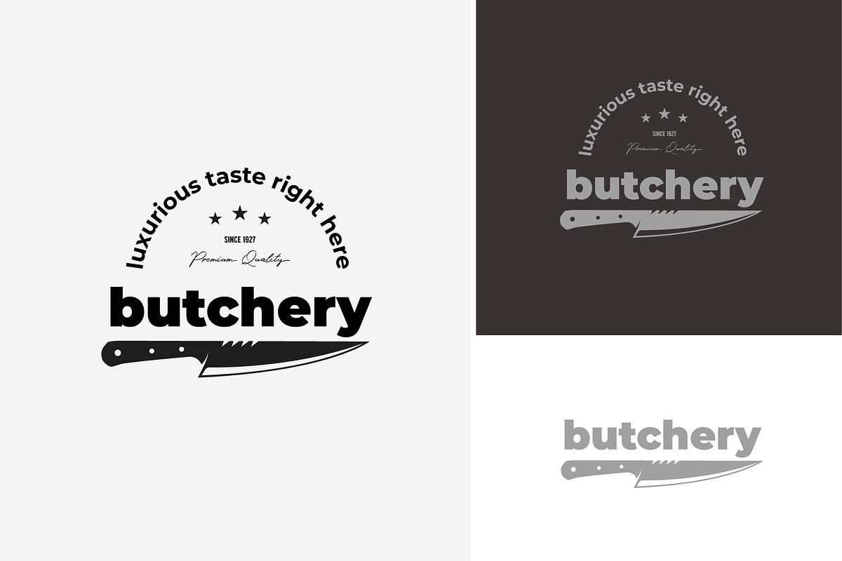 butcher shop logo design label icon, a Branding & Logo Template by Pyruos ID