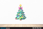 Colorful Glitter Coquette Christmas, an Illustration by Watercolor design (Thumbnail 4 of 6)