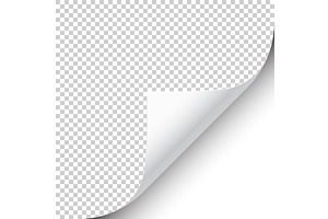Curled page corner with shadow on, a Texture Graphic by 32pixels