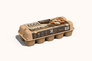 Egg Tray & Carton Label Mockup, a Packaging Mockup by Transly Graphics (Thumbnail 1 of 2)