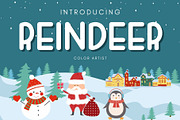 Reindeer Font, a Handwritten Font by MyFontsShop (Thumbnail 1 of 10)