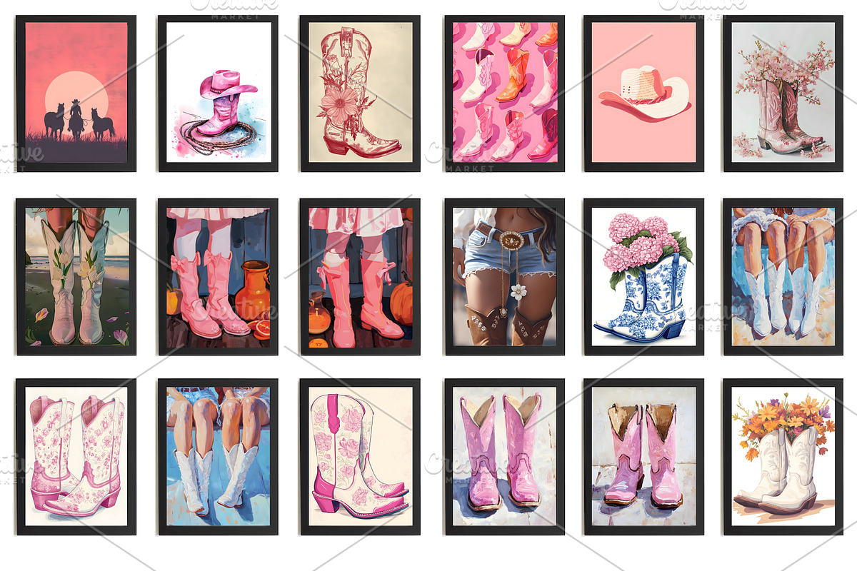 Cowgirl wall prints, Western Posters, a Background Photo by Chipshpow Graphics (Photo 7 of 10)