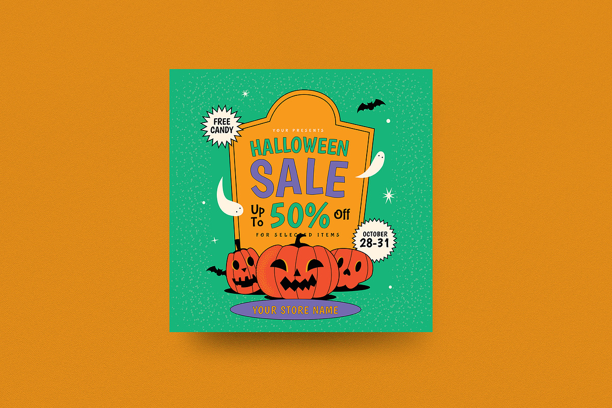 Halloween Sale Event Flyer, a Flyer Template by Guuver (Photo 3 of 3)