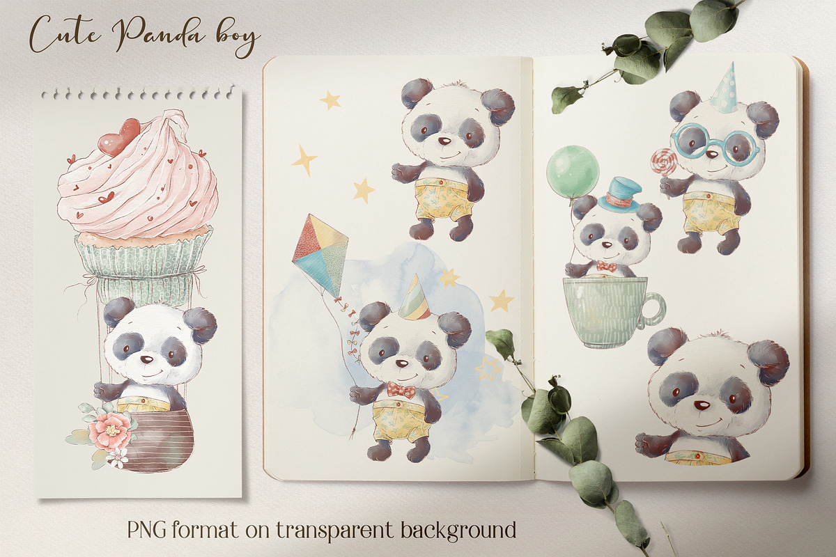 Cute Tropical animals clipart., an Animal Illustration by Yuliya Art (Photo 24 of 33)