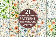 Watercolor Spring Garden, an Illustration by DreamCafeArt (Thumbnail 3 of 8)