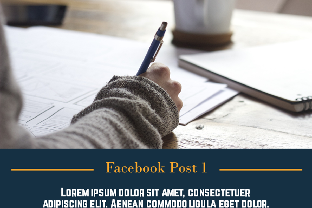 Facebook Post 1 PowerPoint template, a Social Media Template by Yes ...