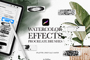 Watercolor Effects Procreate Brushes, a Brush Add-On by owlasya (Thumbnail 1 of 7)